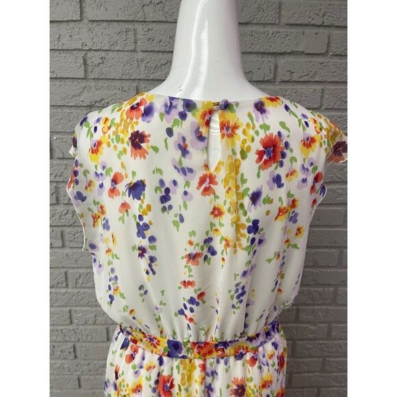 Emma & Michele Spring / Summer Multicolored Floral Shift Dress Size 14 - Picture 5 of 12